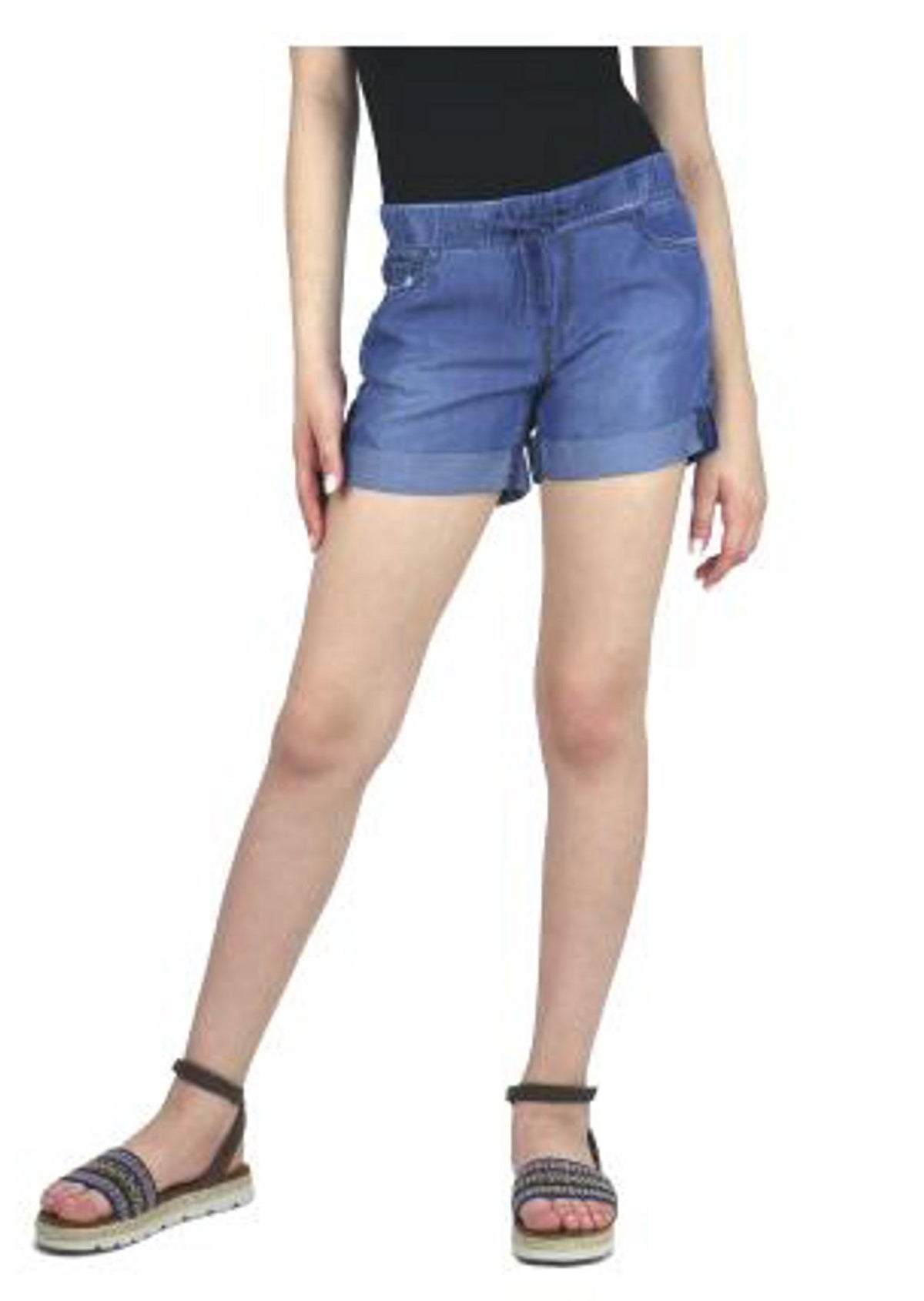 Tractr - Drawstring Cuff Shorts