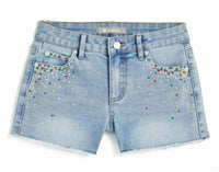 Tractr - Girl's Colorful Dot Denim Short