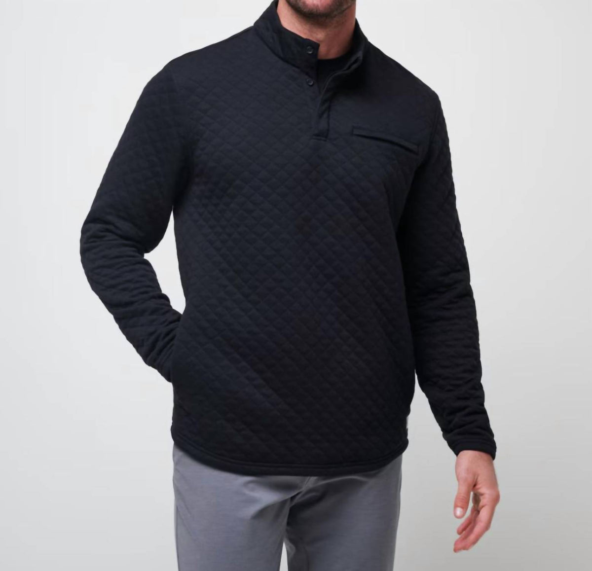 Travismathew - Quilted Henley Pullover Sweatshirt