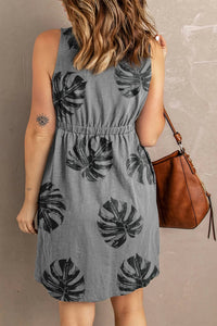 Trendsi - Buttoned Sleeveless Mini Magic Dress
