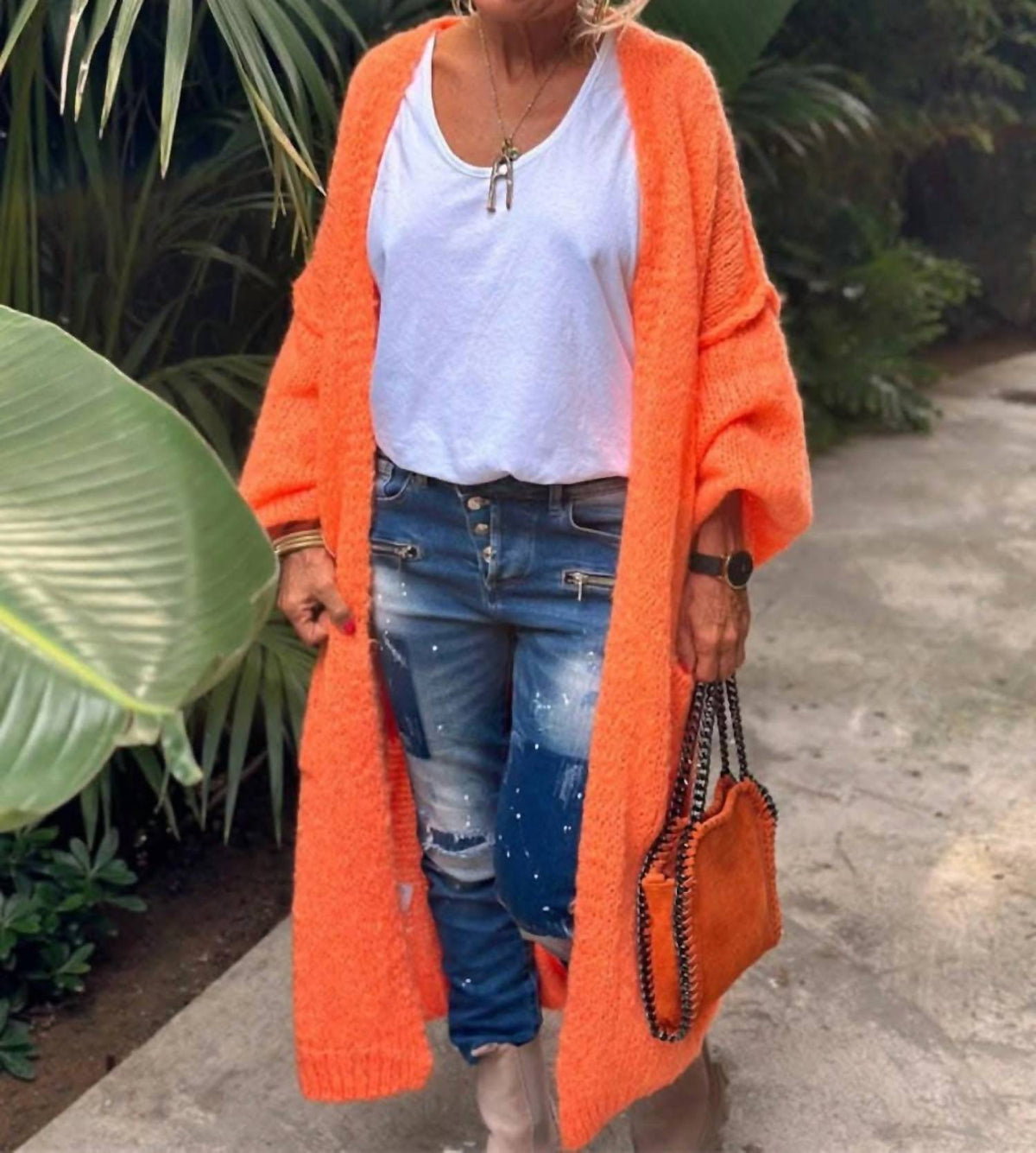 Trendsi - Chic Long Sleeve Cardigan