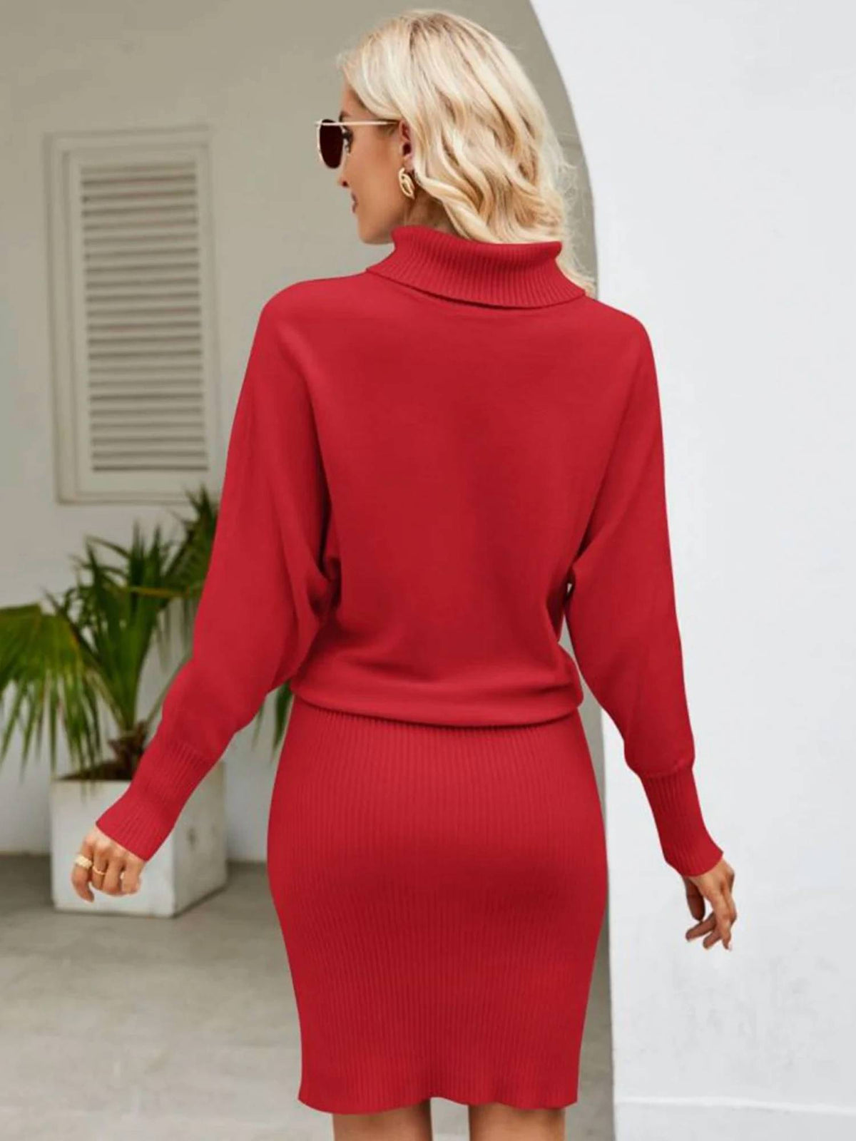 Trendsi - Sleigh Ride Sweater Dress