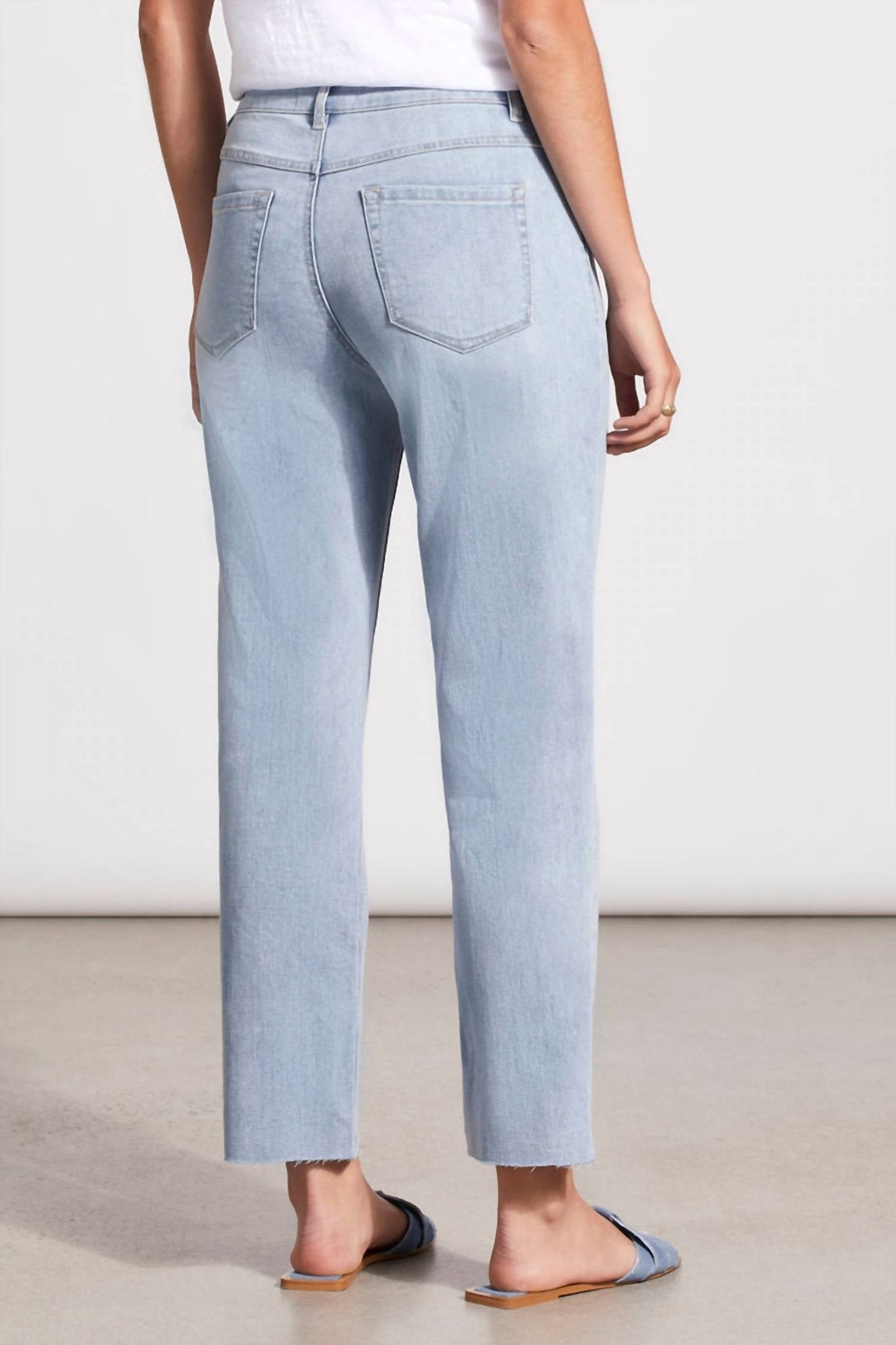 Tribal - Audrey Girlfriend Straight Ankle Jeans - ankle - blue - clothing