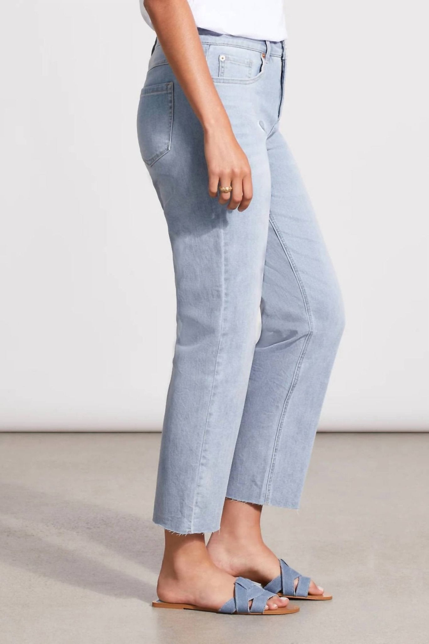 Tribal - Audrey Girlfriend Straight Ankle Jeans - ankle - blue - clothing