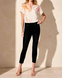 Tribal - Audrey Pull - on Ankle Jegging - black - clothing - cotton - blend