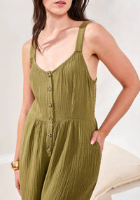 Tribal - Back Smocking Jumpsuit