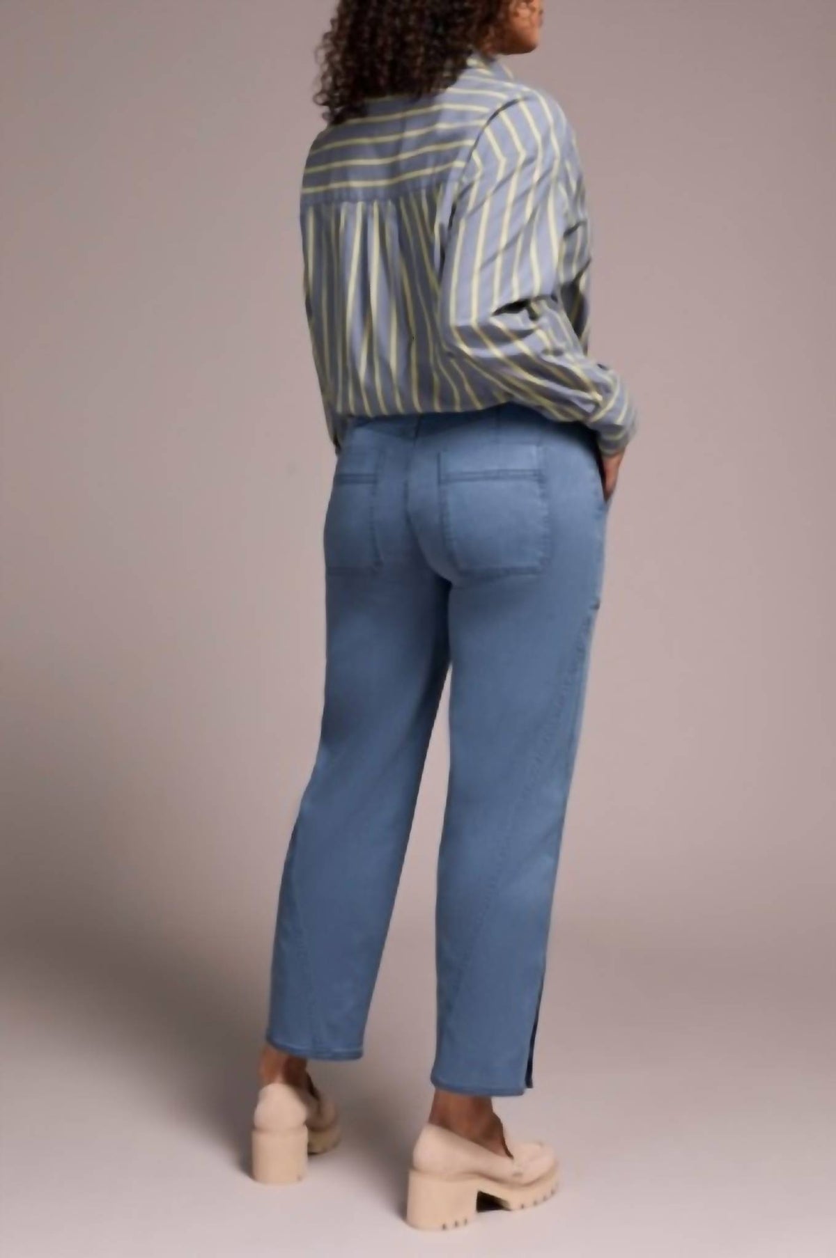 Tribal - Button Vent Fly Front Ankle Pants