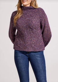 Tribal - Cable Front Sweater - clothing - cowl - polyester
