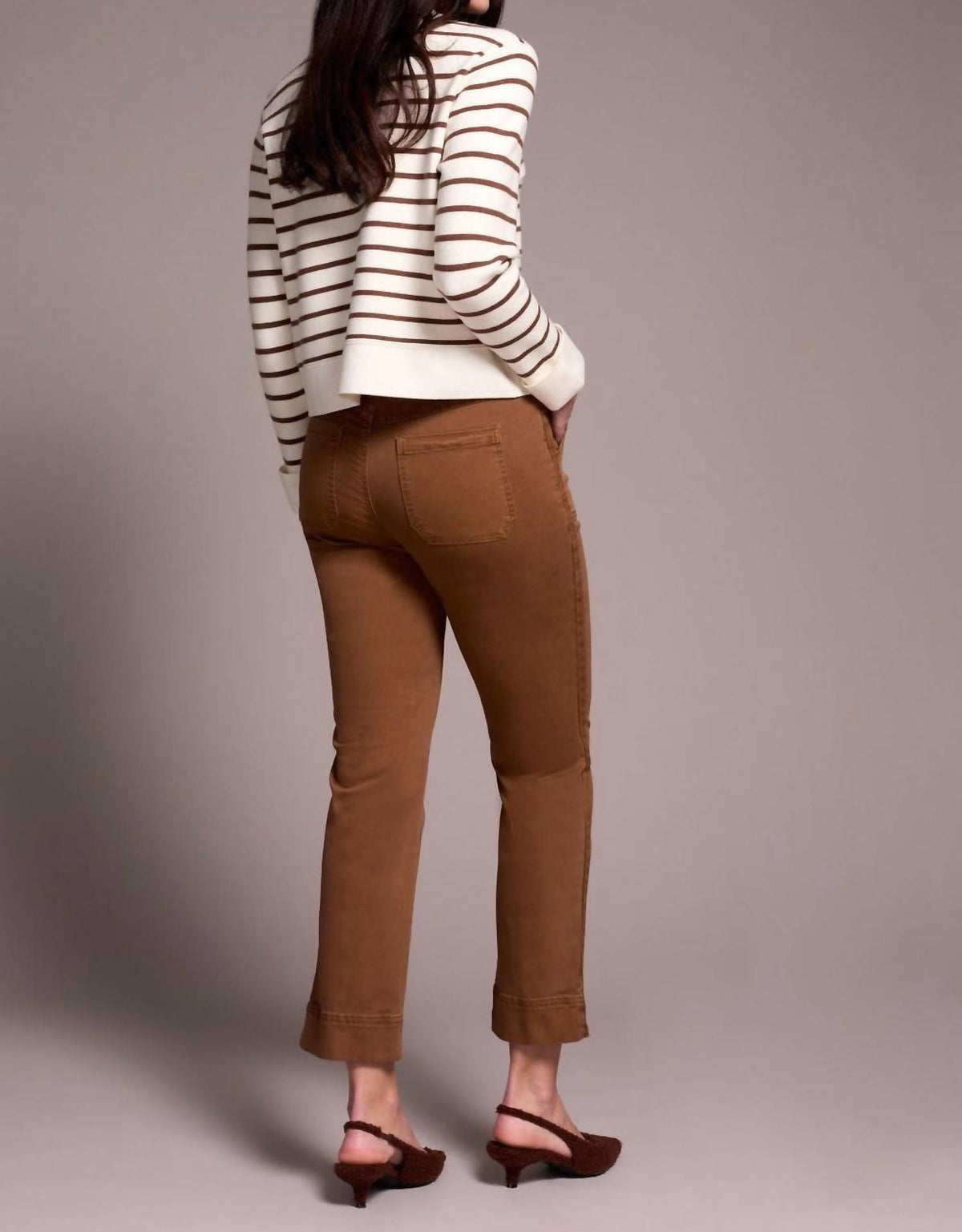 Tribal - Comfort Stretch Pull-on Kick Flare Ankle Pants