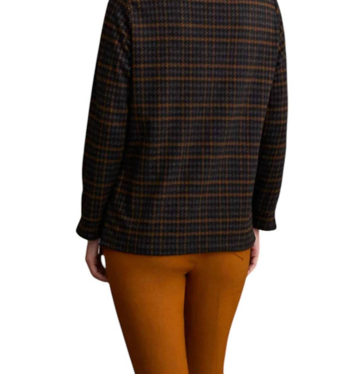 Tribal - Cowl Neck Top With Zipper Accent