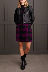 Tribal - Crop Biker Leather Jacket