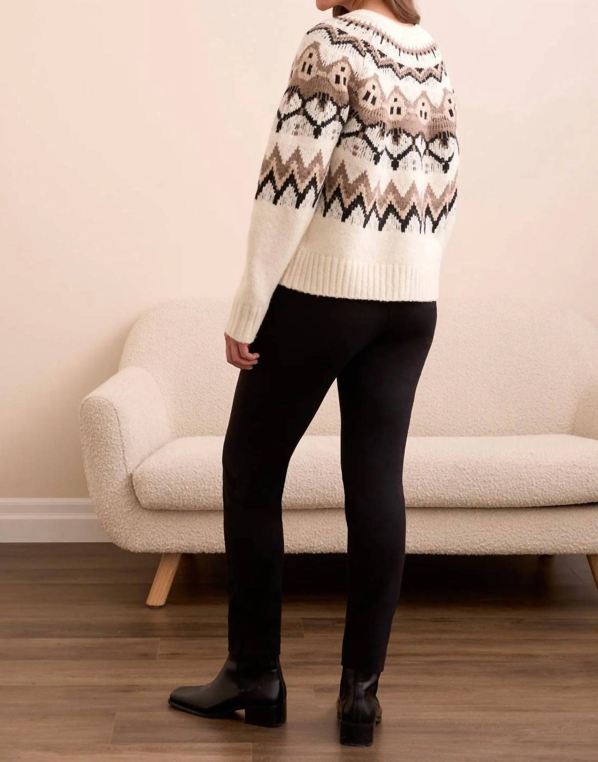Tribal - Fair Isle Button Front Sweater