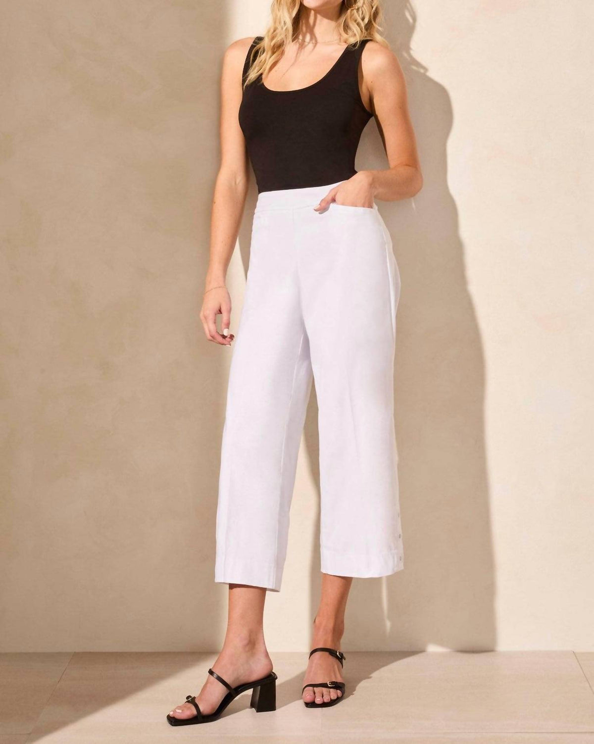 Tribal - Flatten It® Pull-on With Eyelets Capri