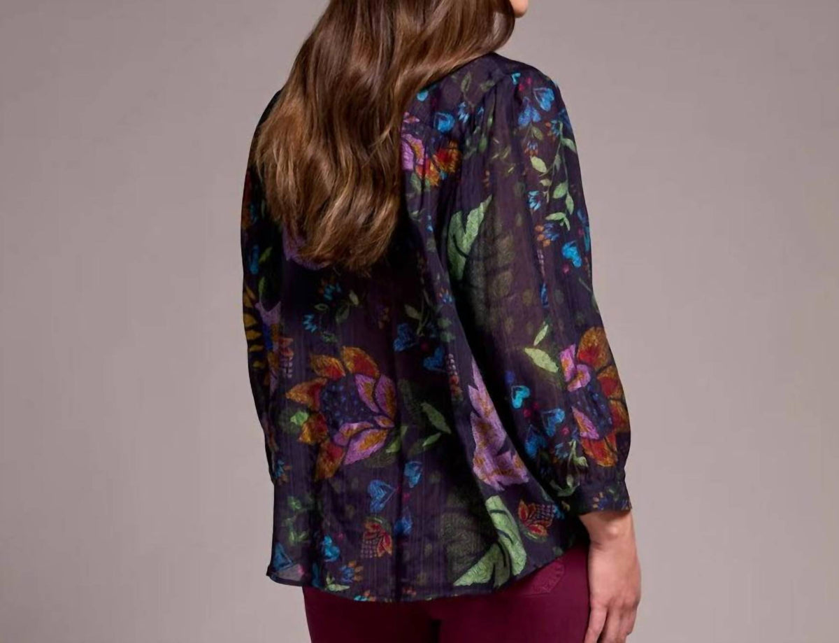 Tribal - Flowy Button Up Blouse