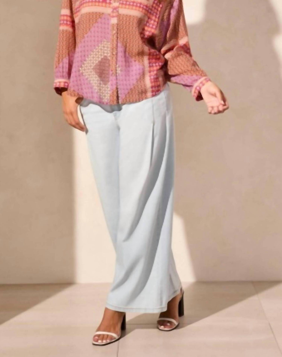 Tribal - Flowy Dolman Sleeve Blouse