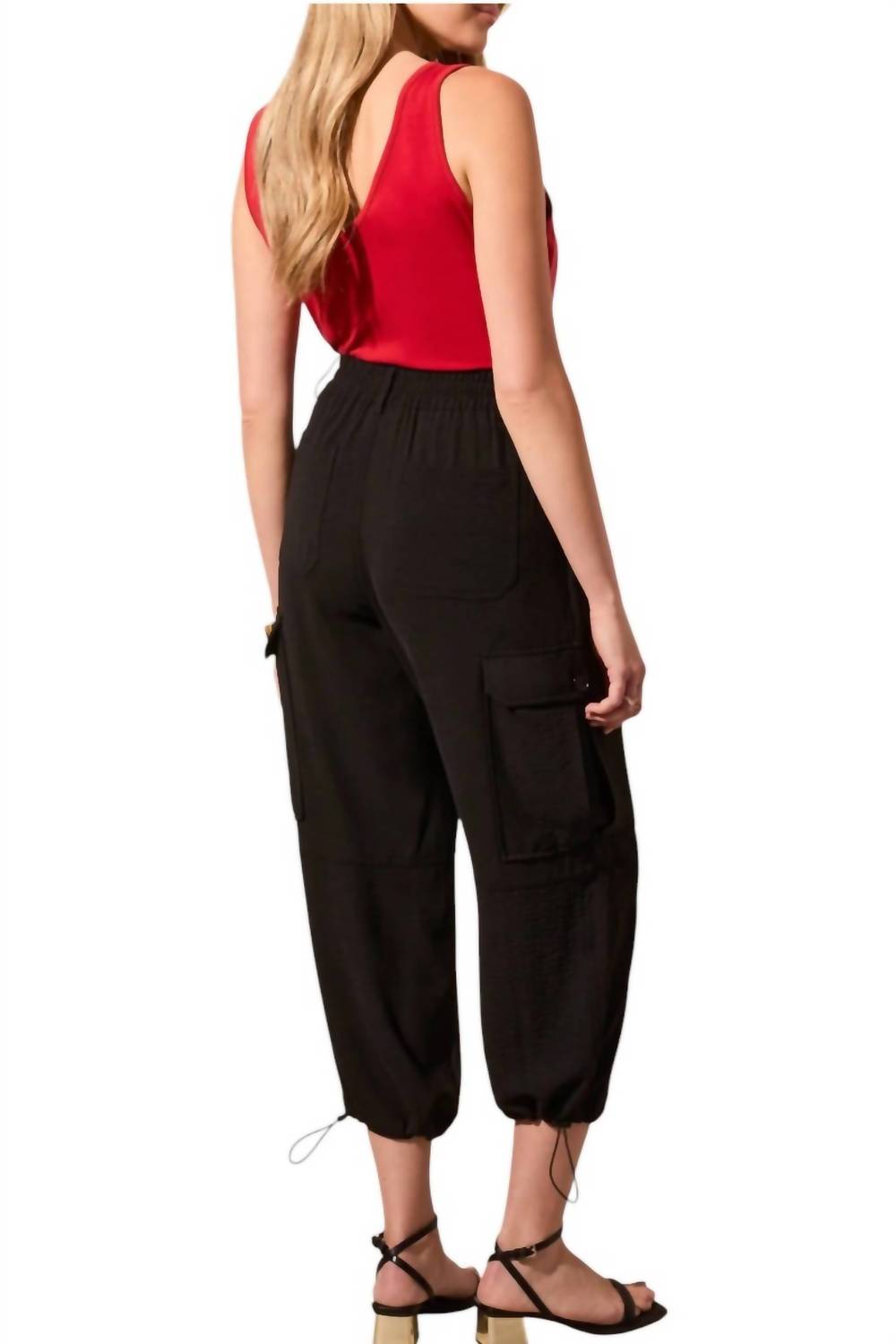 Tribal - Flowy Pull-on Cargo Pant With Bungee Cord