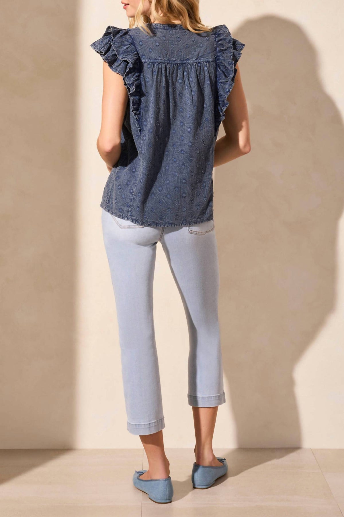 Tribal - Frill Sleeve Blouse