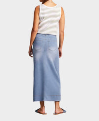Tribal - Full Length Denim Skirt
