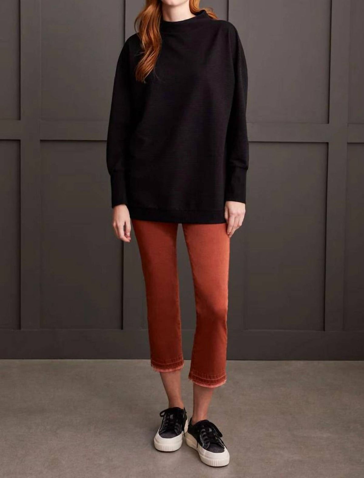 Tribal - Funnel Neck Tunic Top