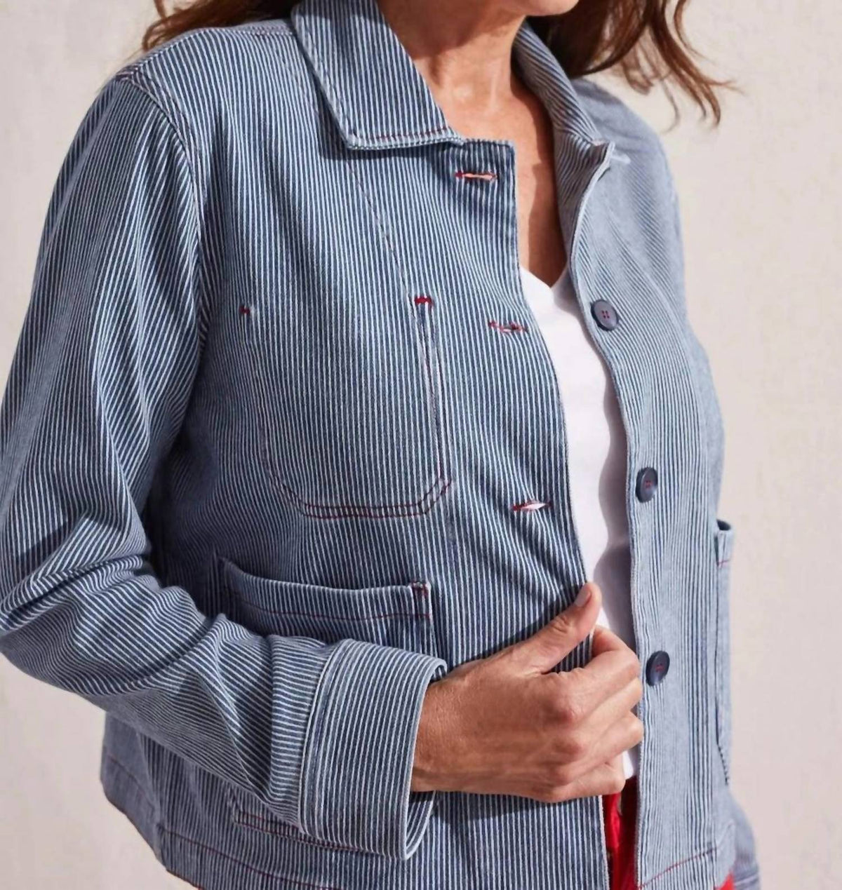 Tribal - Long Sleeve Button Up Jacket