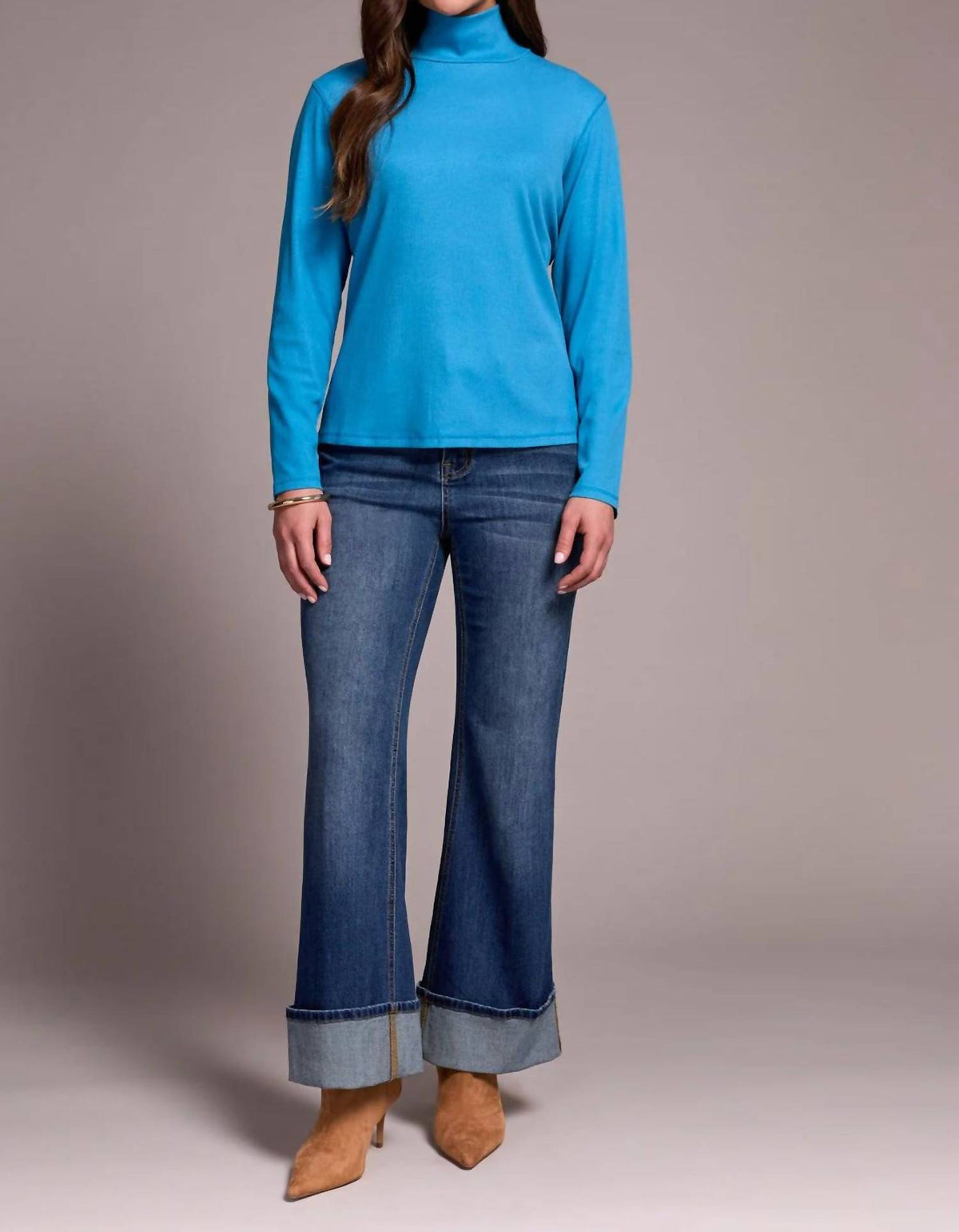 Tribal - Long Sleeve Turtle Neck Top