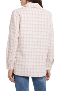 Tribal - Penny Plaid Shacket - Plus