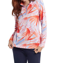 Tribal - PERFORMANCE MOCK NECK LONG SLEEVE TOP