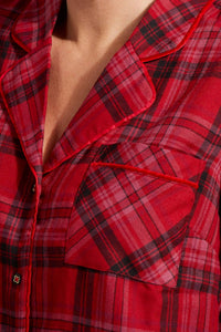 Tribal - Plaid Nightshirt - button - down - shirts - clothing - plaid - check