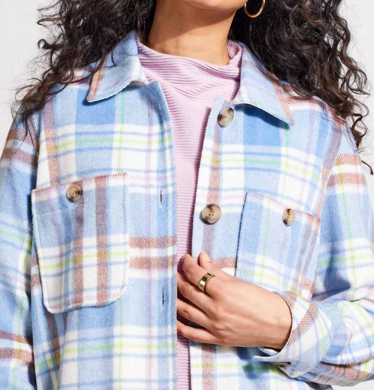 Tribal - Plaid Shacket