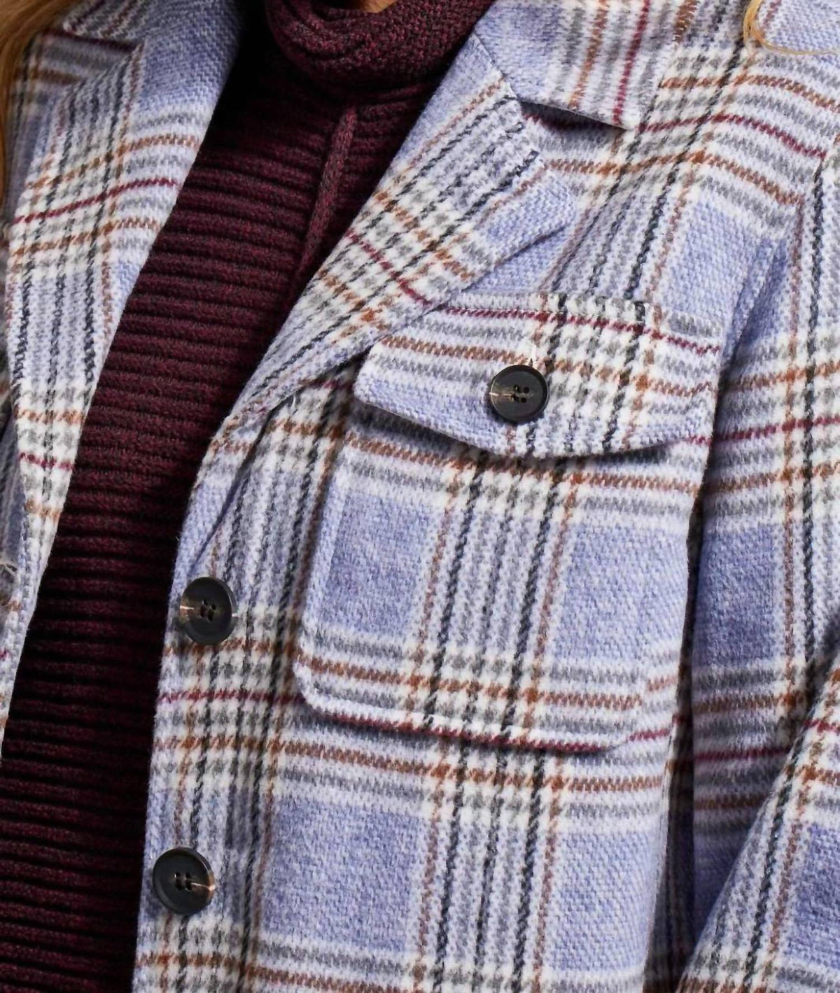 Tribal - Plaid Shirt Jacket