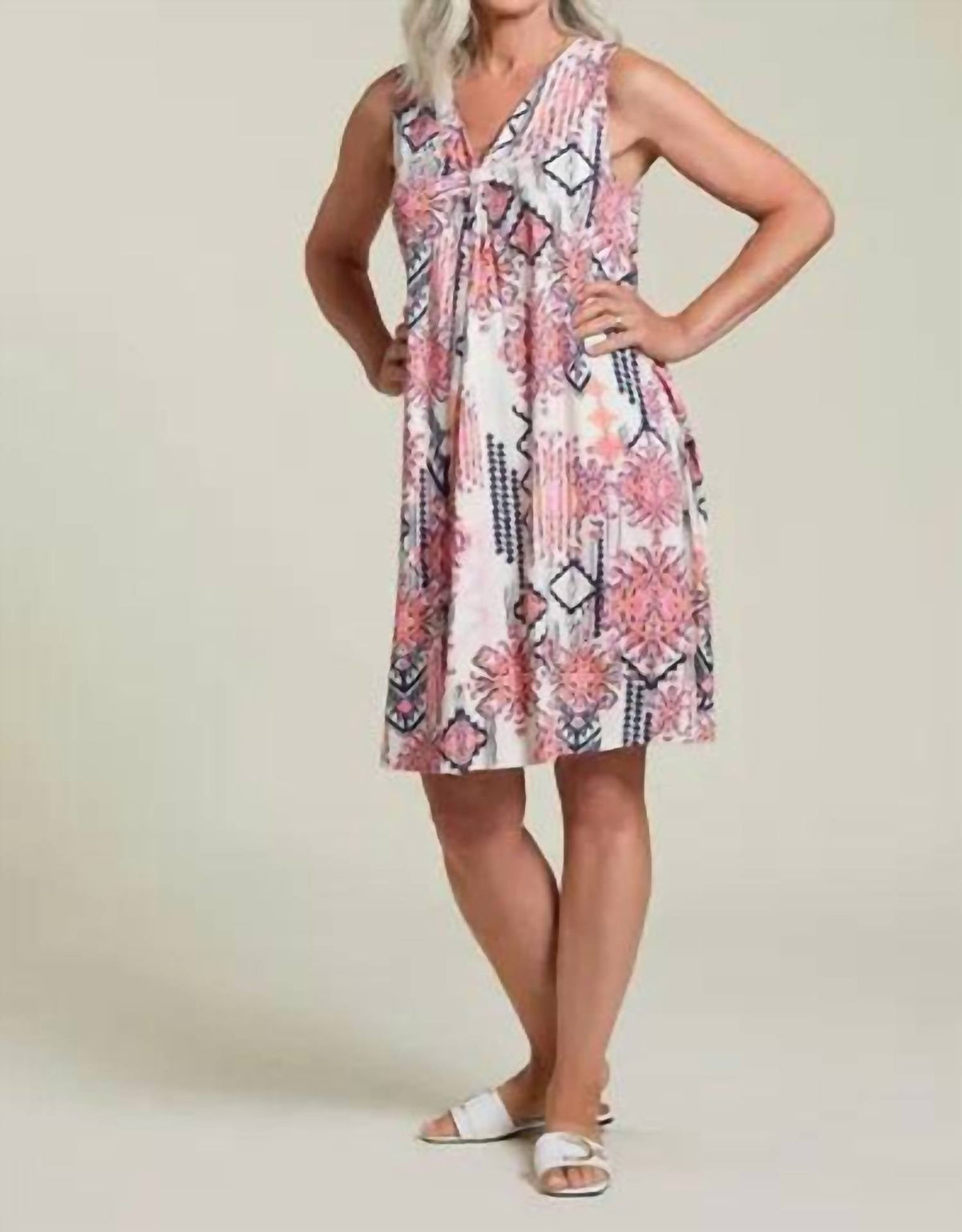 Tribal - Printed Flare Dress