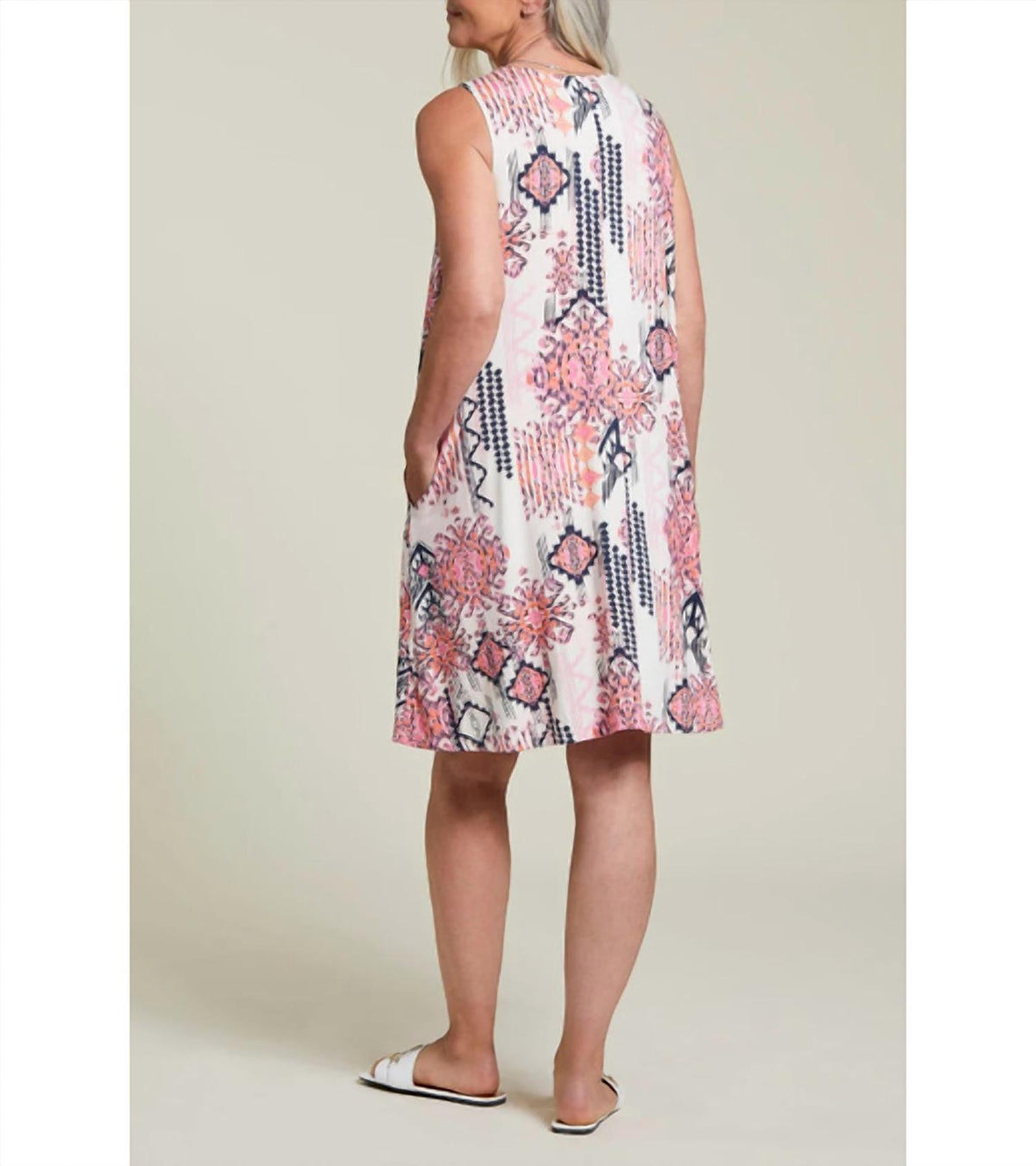 Tribal - Printed Flare Dress