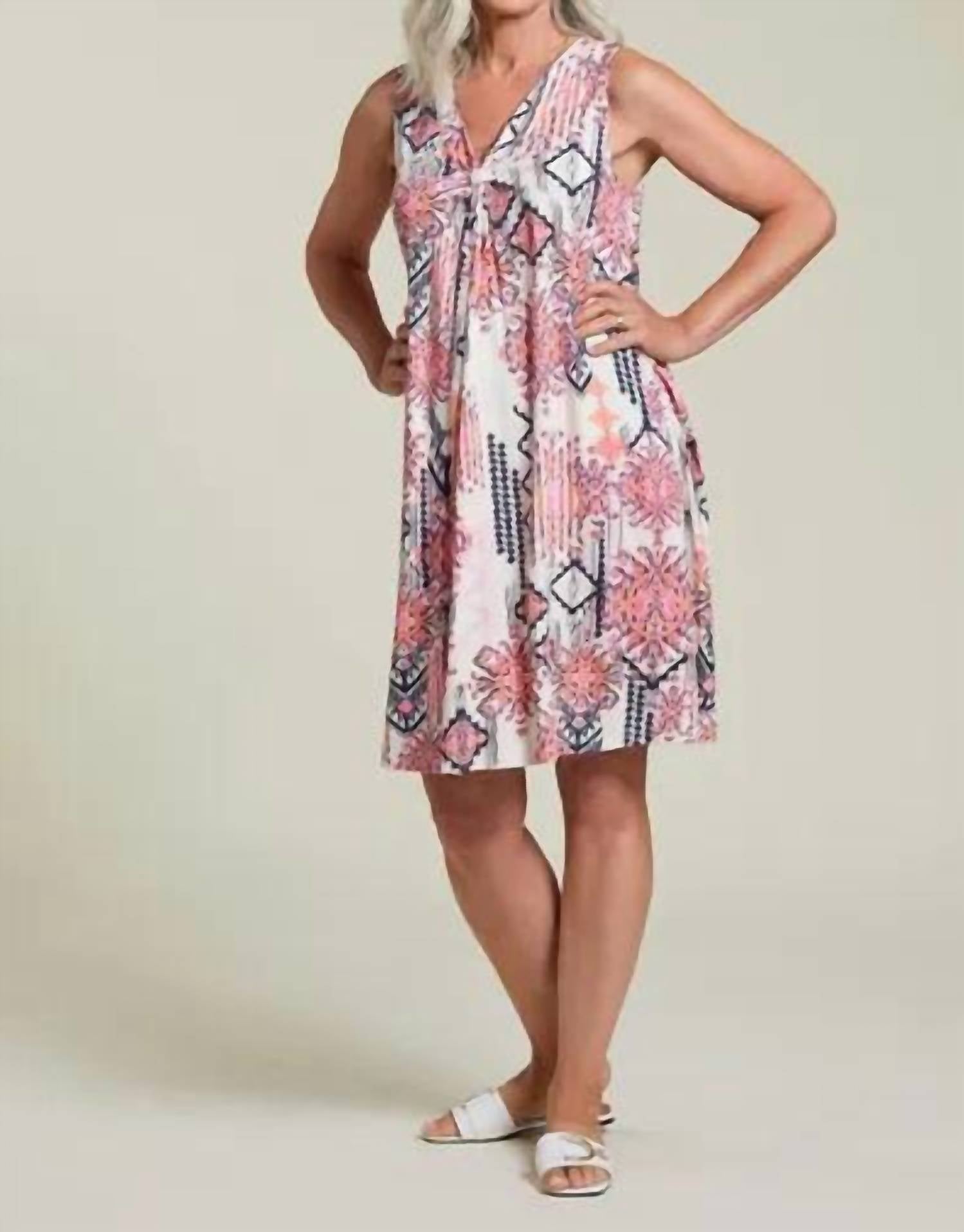 Tribal - Printed Flare Dress - clothing - dresses - graphic