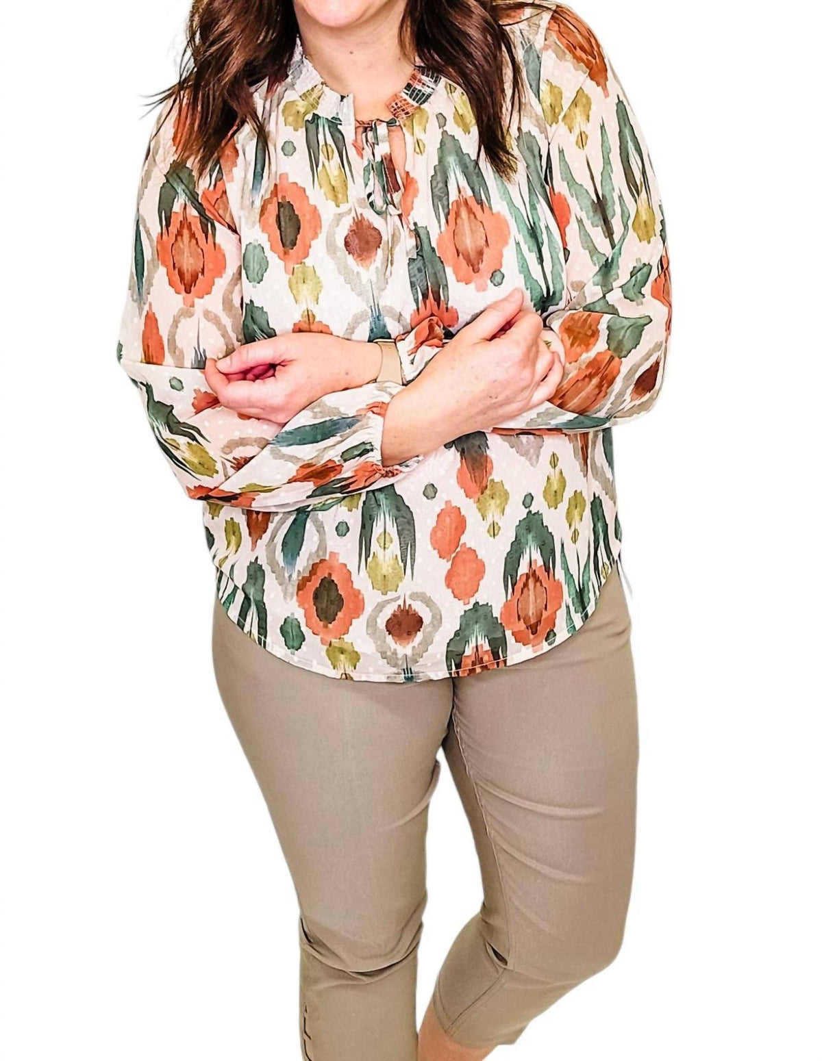Tribal - Puff Sleeve Blouse