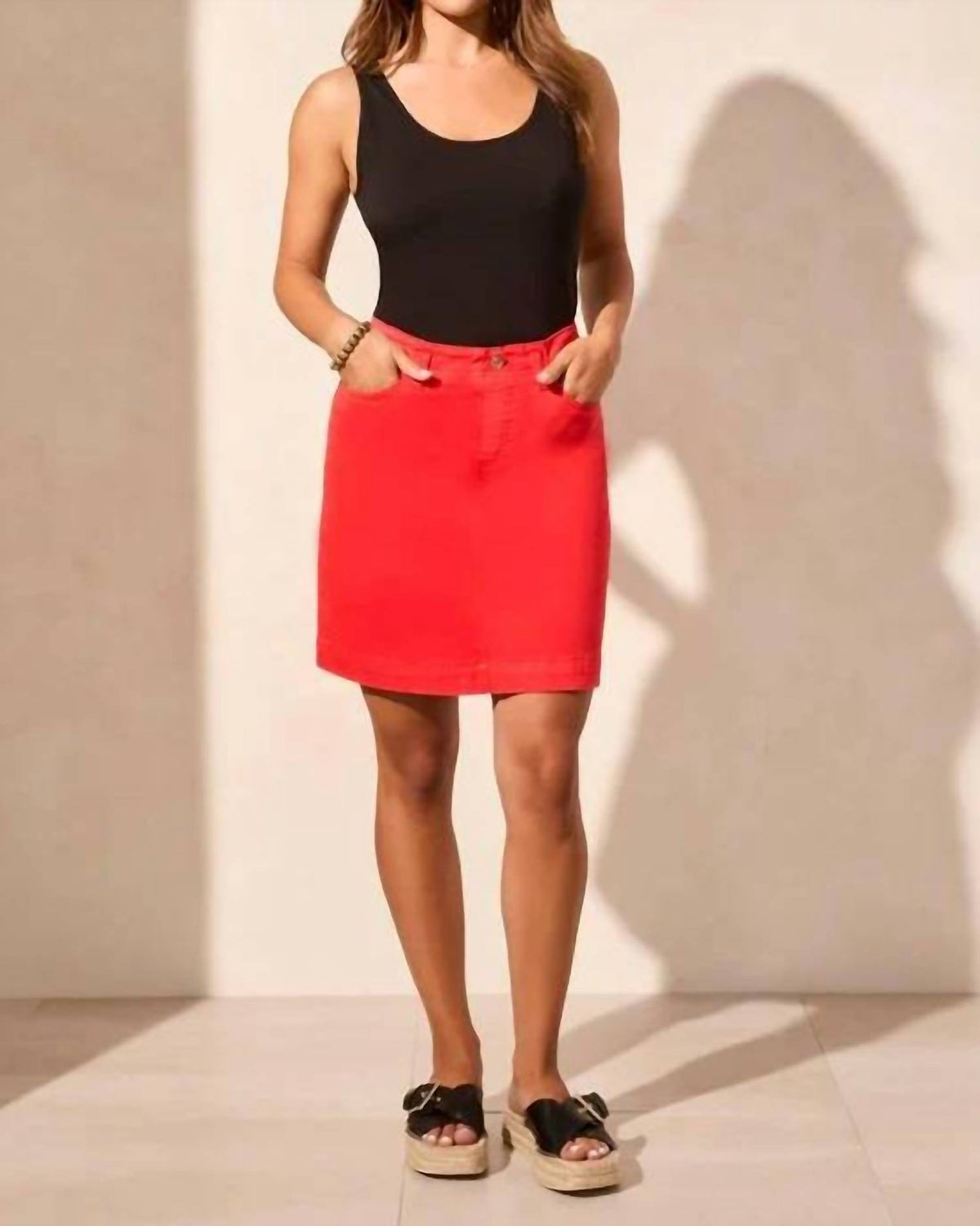 Tribal - Pull On Denim Skort