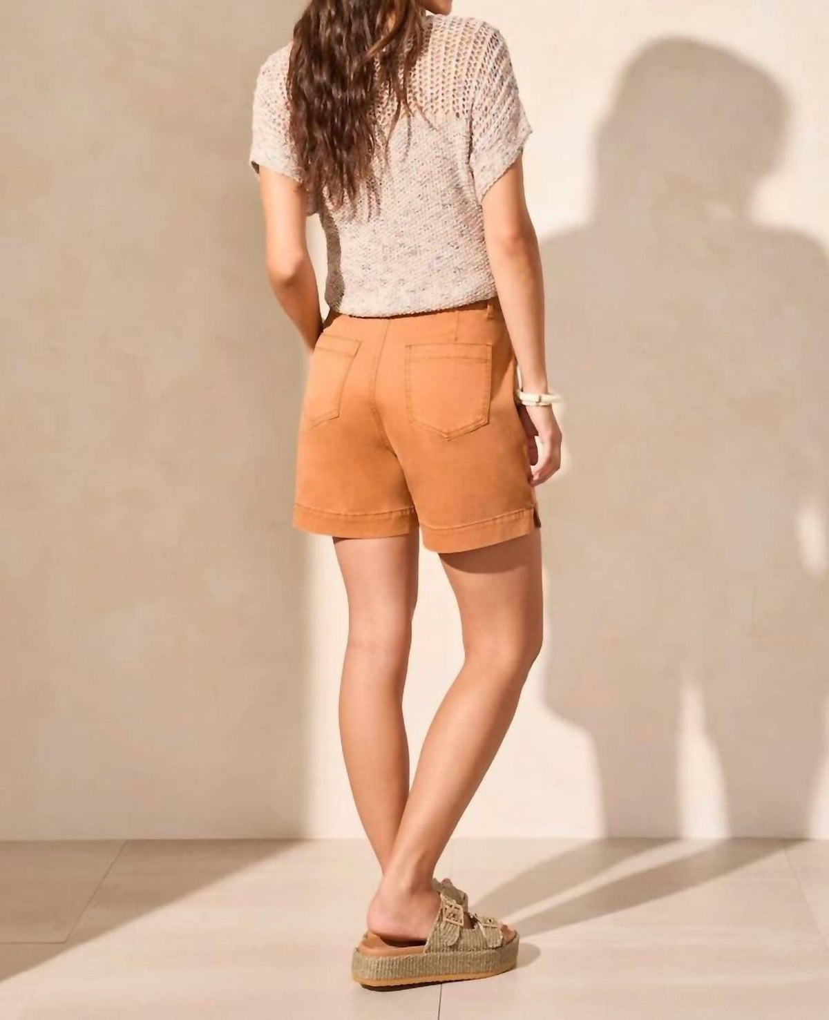 Tribal - Pull On Shorts With Side Slits