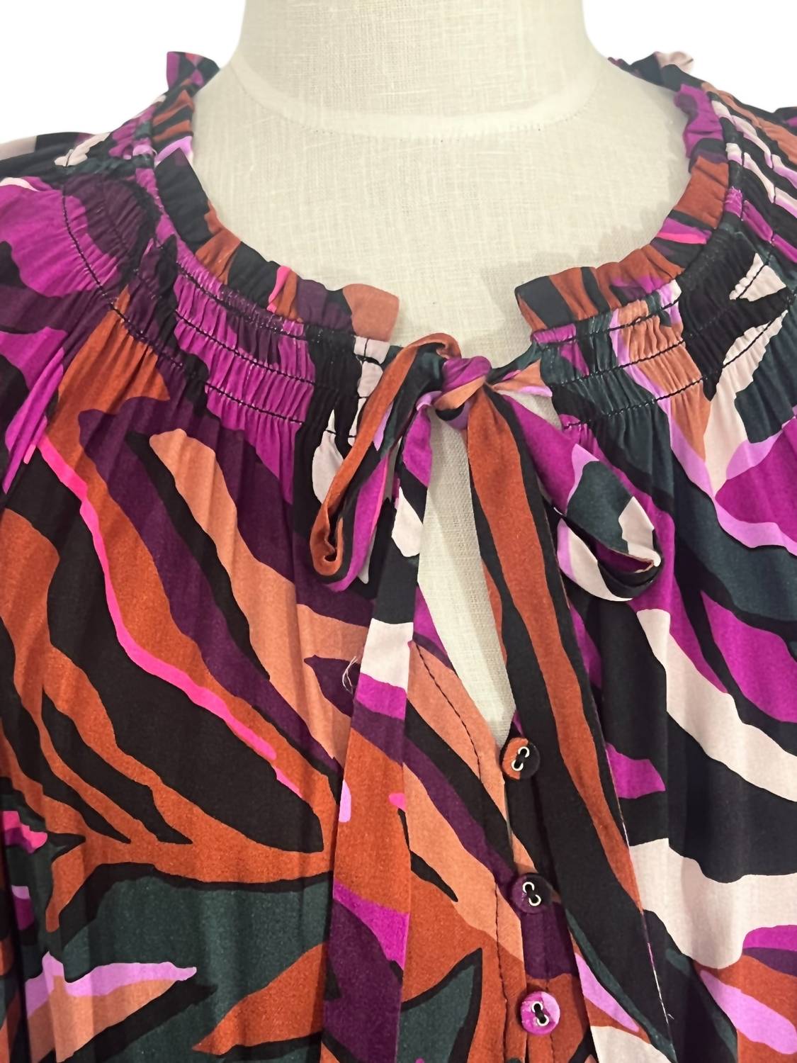 Tribal - Raglan Sleeve Blouse - blouses - clothing - patterned