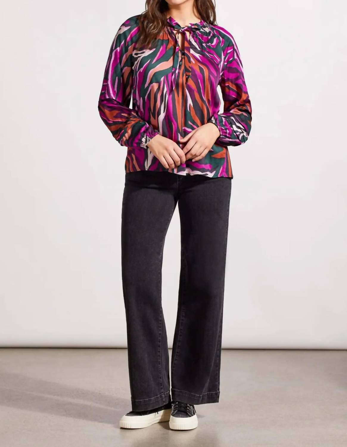 Tribal - Raglan Sleeve Blouse - blouses - clothing - patterned