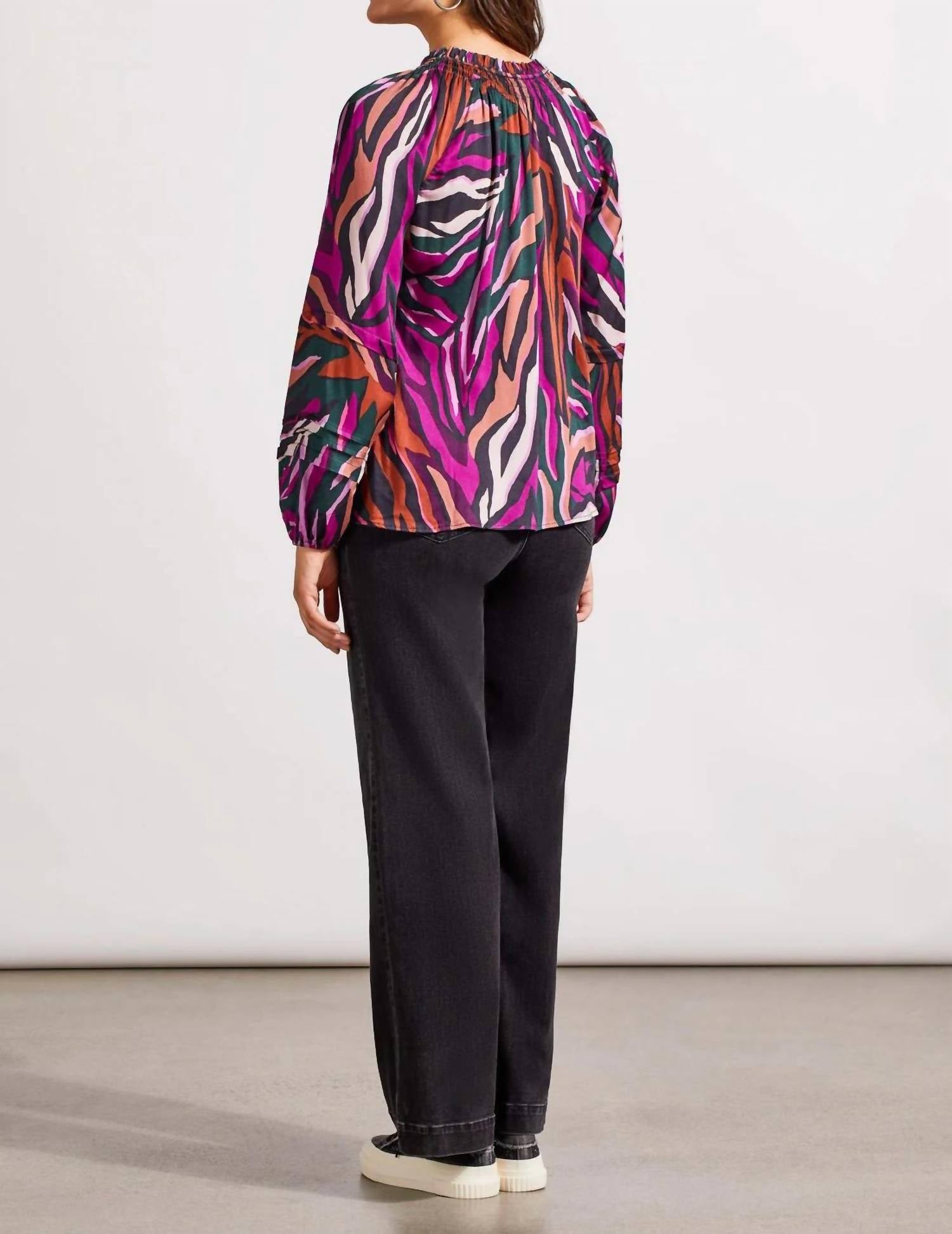 Tribal - Raglan Sleeve Blouse - blouses - clothing - patterned