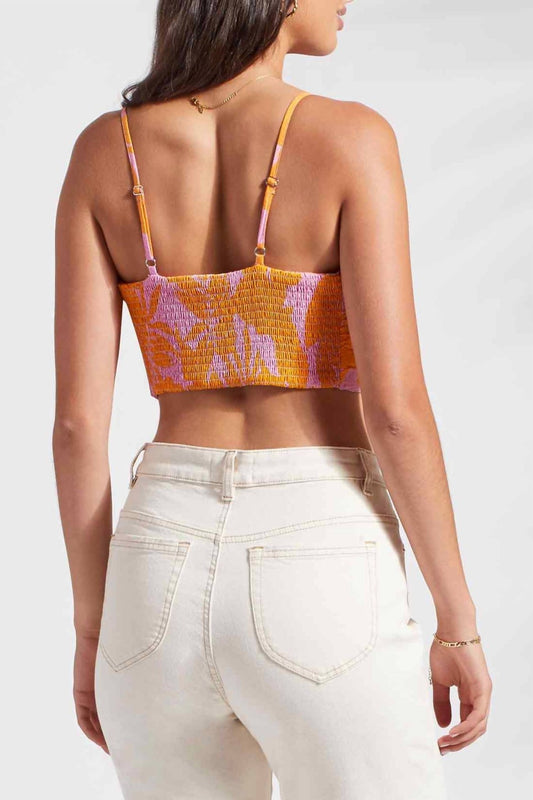 Tribal - Reversible Tie Top - clothing - crop - tops - orange