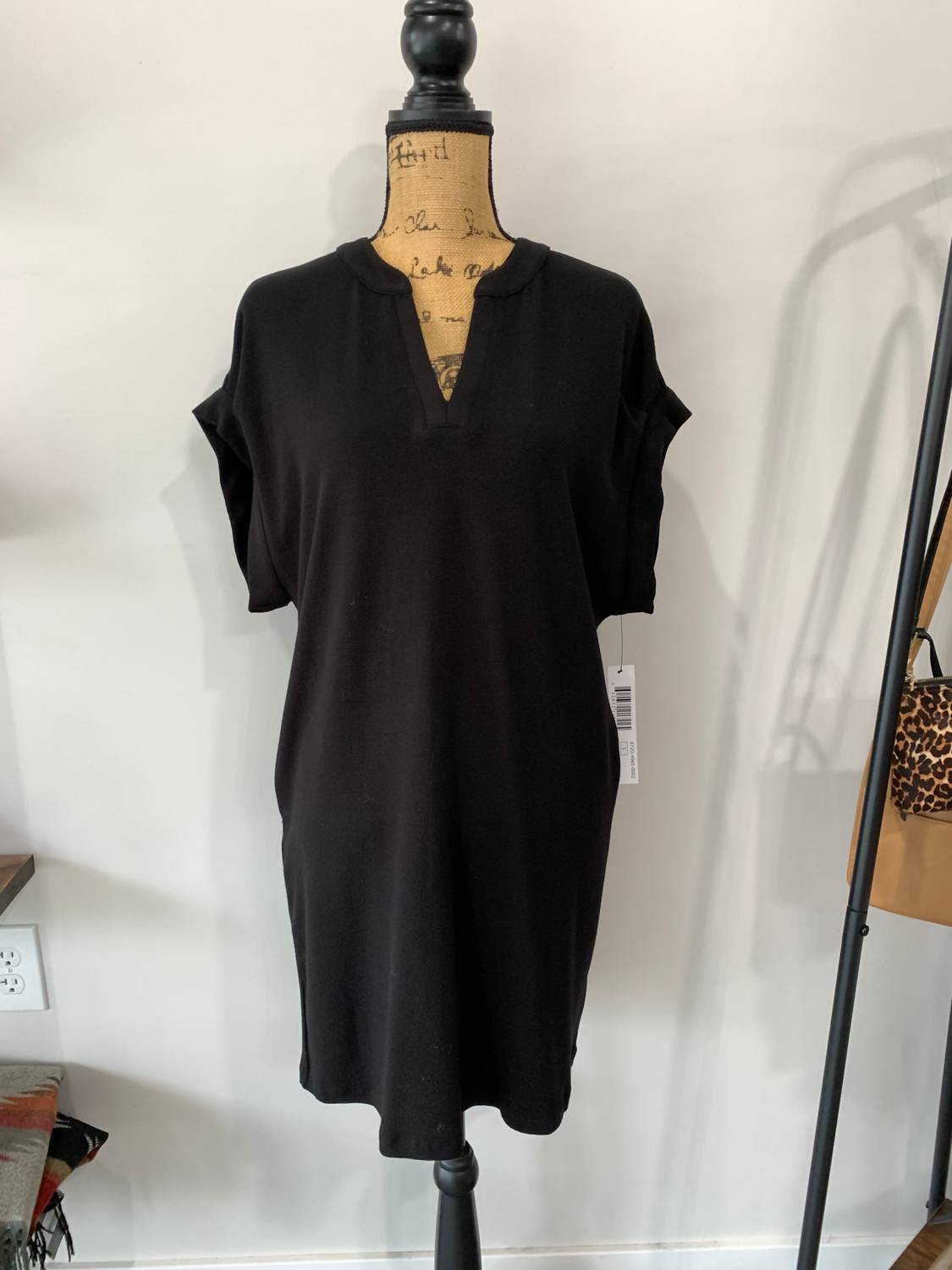 Tribal - Shift Knit Dress - black - clothing - dresses