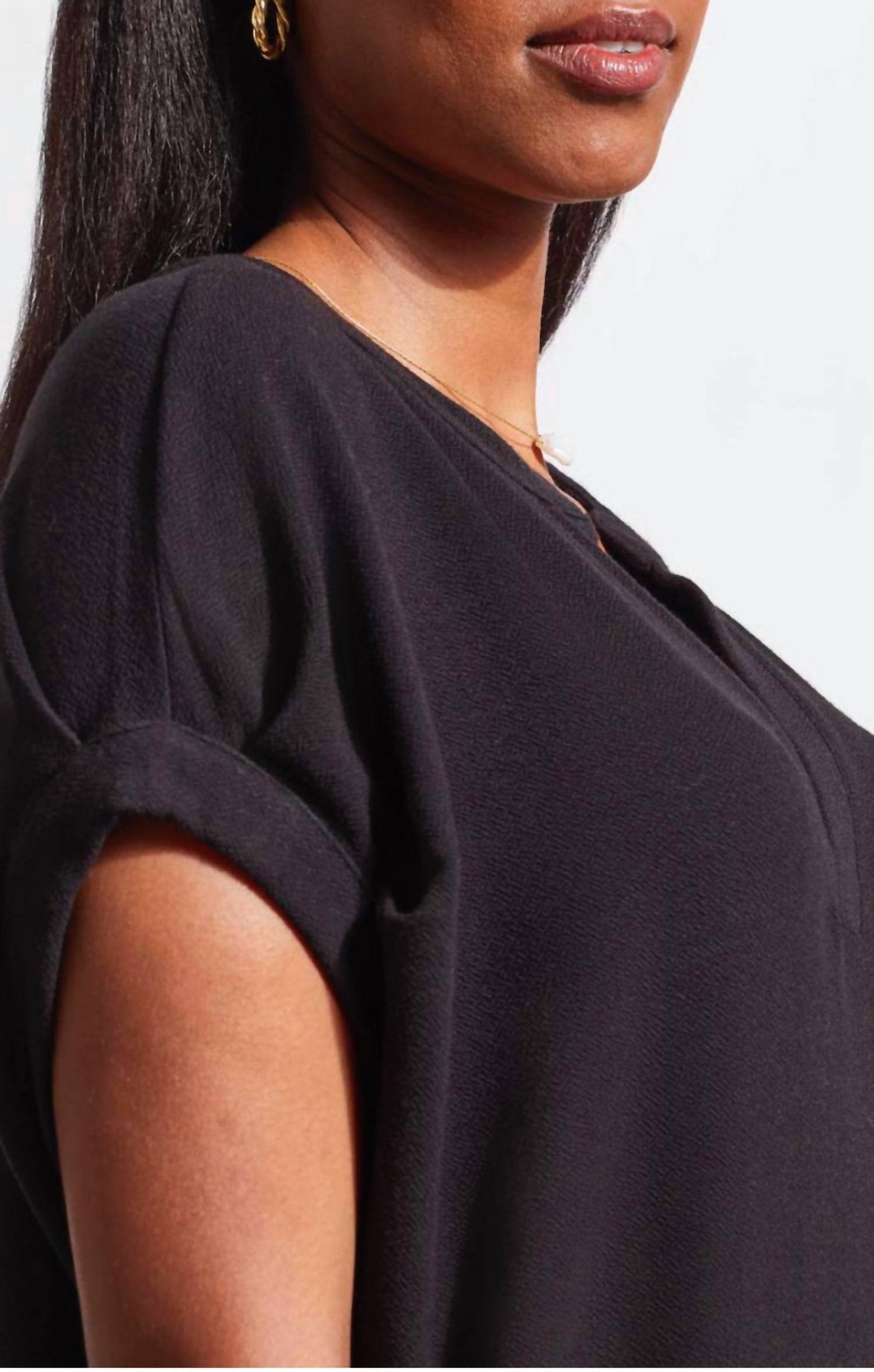 Tribal - Shift Knit Dress - black - clothing - dresses