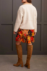 Tribal - Snap Up Reversible Coat - brown - casual - jacket - clothing