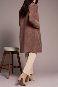 Tribal - Soft Plush Button-front Coat