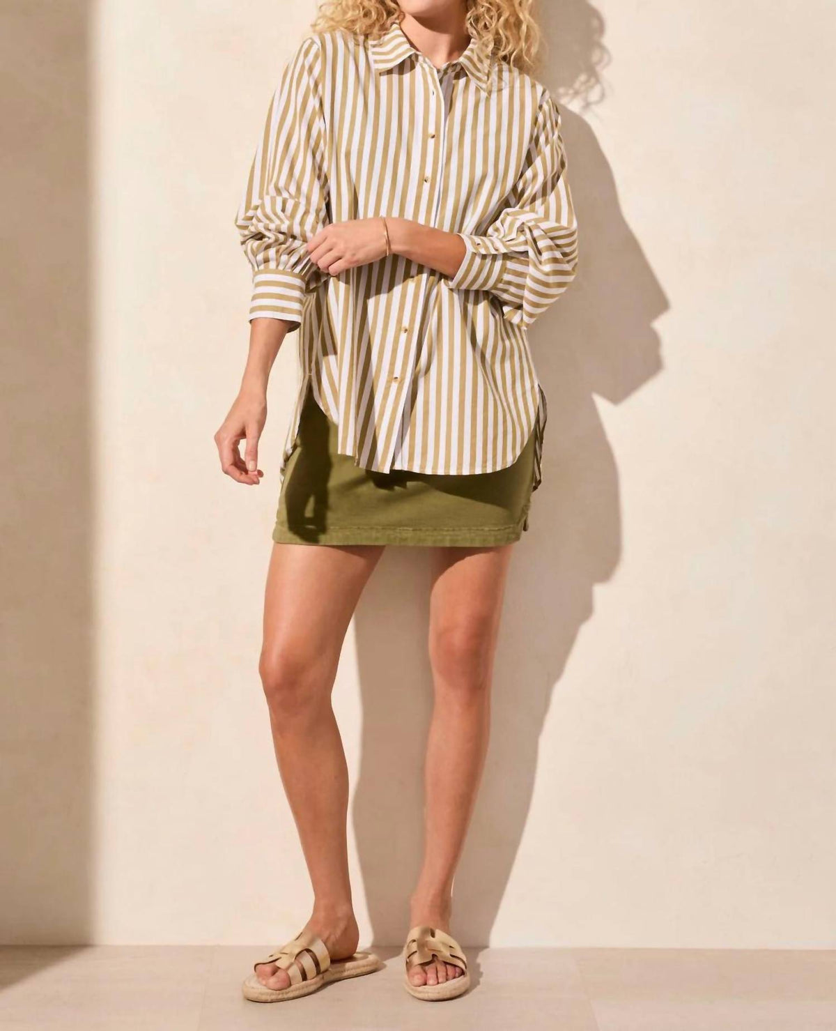Tribal - Stripe Button-front Shirt
