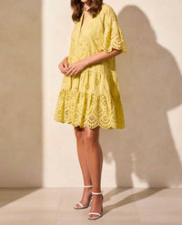Tribal - Tootie Mixed Eyelet Dress