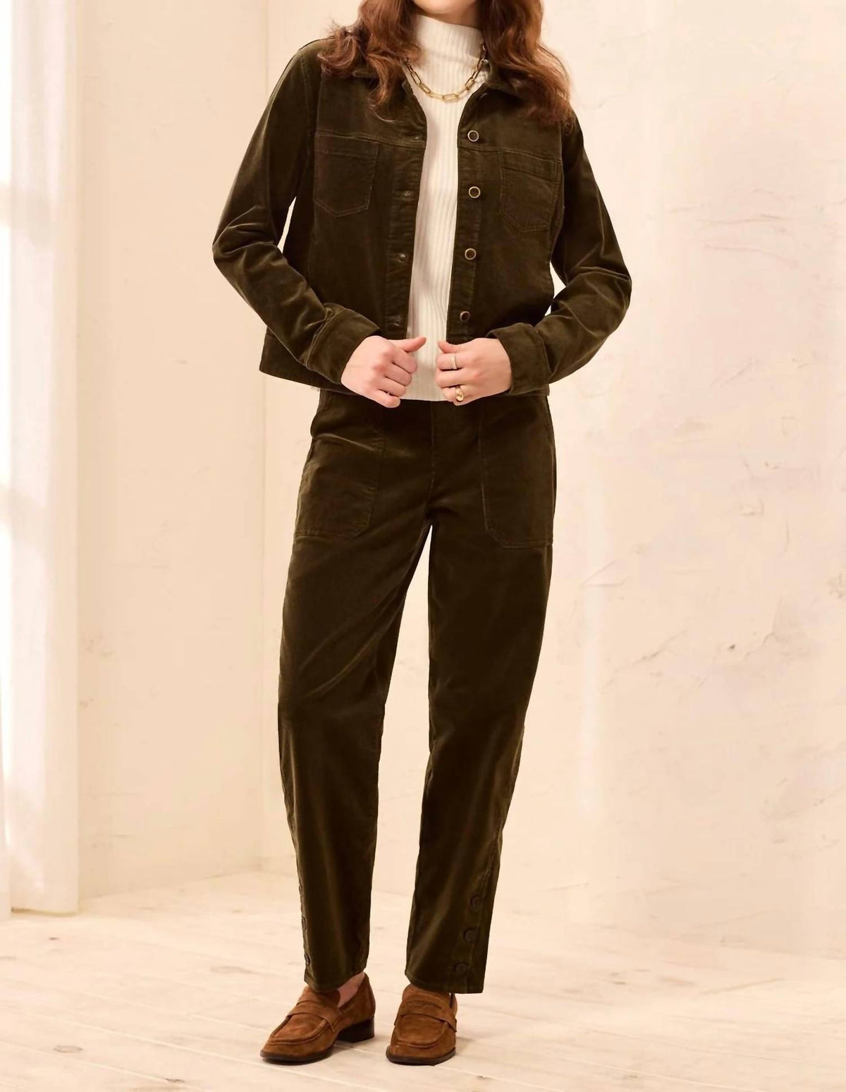 Tribal - Women's Long Sleeve Button Front Jacket