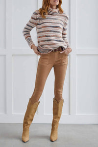 Tribal - Women's Turtleneck Sweater - acrylic - cardigans - clothing
