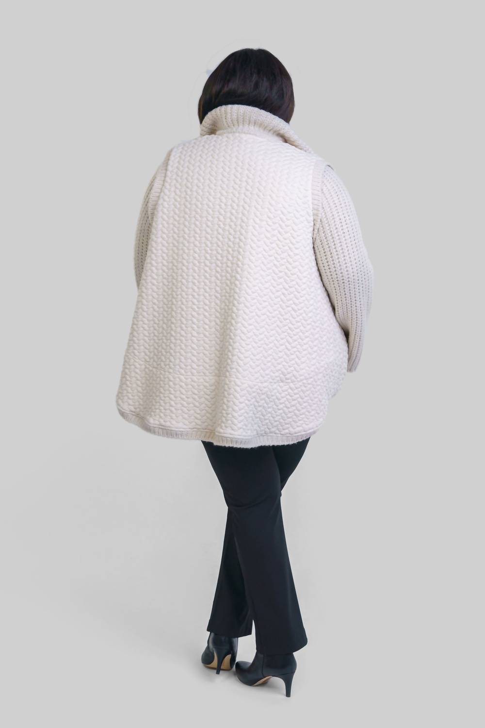 Tricot Chic - Swing Zip Up Jacket - Plus