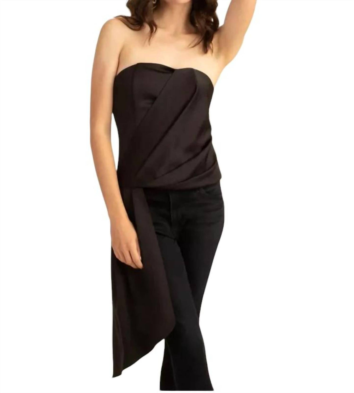 Trina Turk - Euphoric Strapless Sash-Side Tie Bustier Top